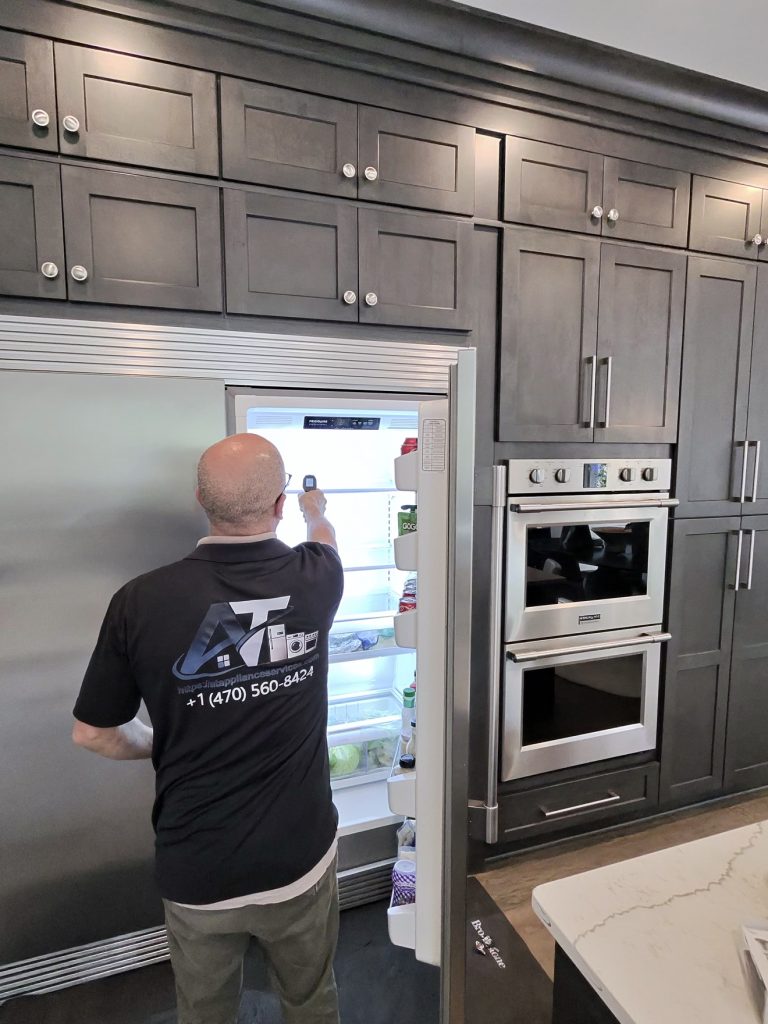 AT Appliance Services Repair technician arriving at a customer's home in Cumming, GA